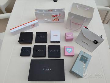 14 scatole e confezioni per gioielli, vari brand 