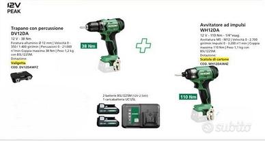 kit Hikoki  Trapano avvitatore ad impulsi 1/4