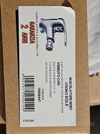 miscelatore rubinetto bidet serie sole cromo no ga