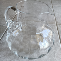 Caraffa 23x24 in vetro lavorato trasparente