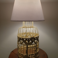 Lampada shabby gabbia per uccelli