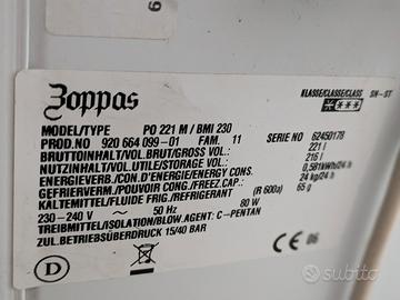 Freezer Zoppas 216litri utili