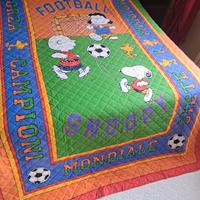 Copriletto singolo Zucchi Snoopy calcio 