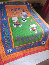 Copriletto singolo Zucchi Snoopy calcio 