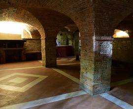 Appartamento con taverna del'600 e cortile privato