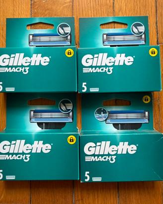 4 confezioni Gillette mach3