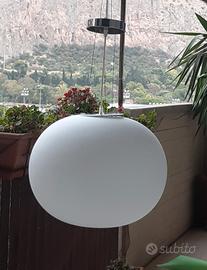 Lampadario sferico vetro 