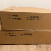 2 Cassettiere ikea Malm - bianco, da montare