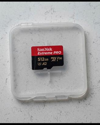 MicroSD SanDisk Extreme PRO 512GB V30 A2