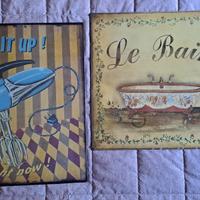 stampe su metallo vintage