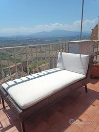 lettino prendisole rattan IKEA