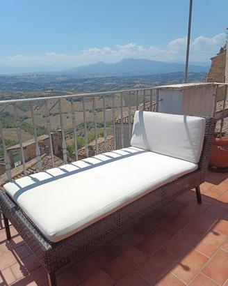 lettino prendisole rattan IKEA