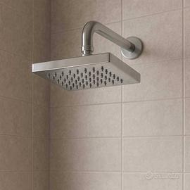 Soffione Doccia 20x20 Slim ABS Cromato