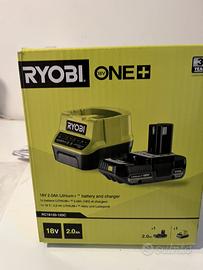 Ryobi batteria e carica batteria 18V 2.0 Ah