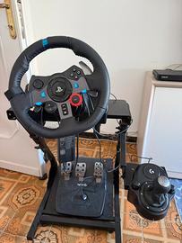 Volante logotech G 29 con supporto e cambio