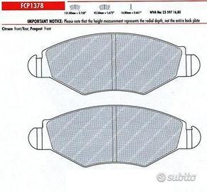 Pastiglie freno sportive FERODO RACING FCP 1378 H