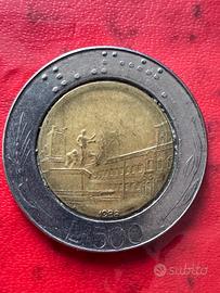 Moneta da 500£ lire Lire