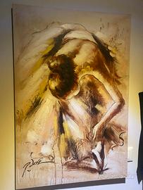 Quadro moderno raffigurante ballerina