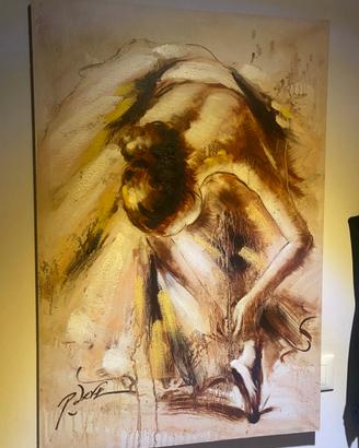 Quadro moderno raffigurante ballerina