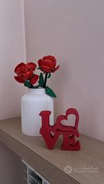 Vaso e scritta stampato in 3d (+colorazioni)