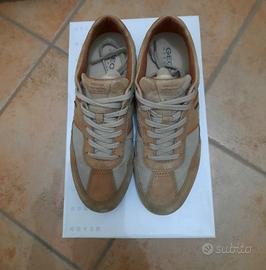 Scarpe da uomo geox beige e bianche
