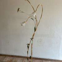 Piantana decorativa vintage floreale retró