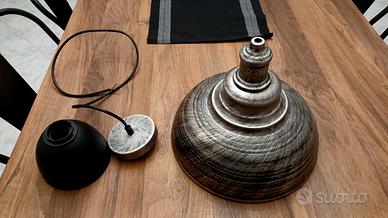 Lampadario industriale smaltato perfetto 