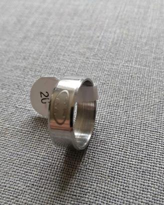 Anello argentato con logo Batman - Misura 20