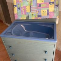 Cassettiera fasciatoio per bambini