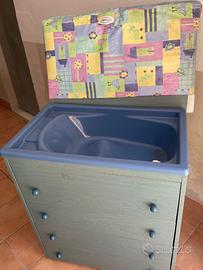 Cassettiera fasciatoio per bambini