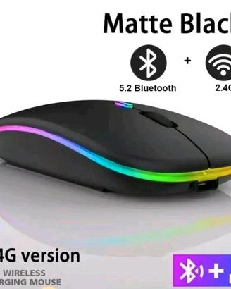 Mouse Led Wireless Bluetooth Per Gaming Mouse PC C