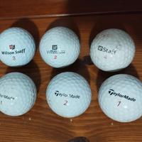 SET 6 GOLF BALLS - WILSON & TAYLORMADE