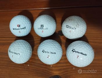 SET 6 GOLF BALLS - WILSON & TAYLORMADE
