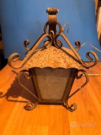 Lanterna in ferro battuto anni ‘60