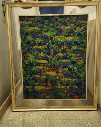 Quadri batik con cornice