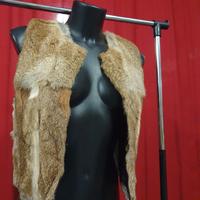Gilet Kookai pelle e pelliccia Tg40