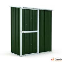 Casetta box giardino Acciaio 155x100 verde scuro