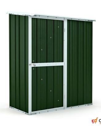 Casetta box giardino Acciaio 155x100 verde scuro