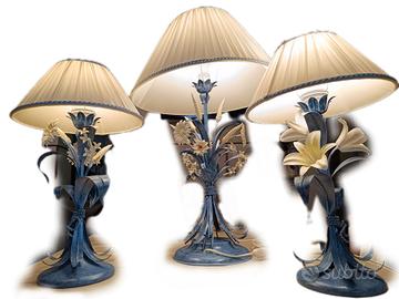 abajour in ferro battuto