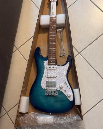 chitarra ibanez trasparent Turquoise Burst