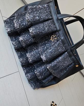 Borsa Valentina Giorgi nera con glitter