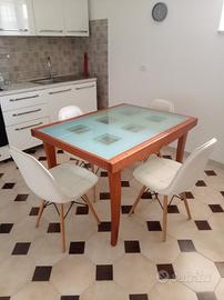 Tavolo noce+sedie