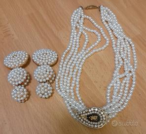 Parure vintage da collezione collana 