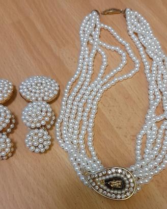 Parure vintage da collezione collana 