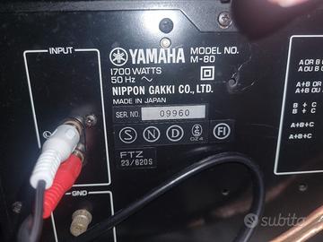 Amplificatore finale Yamaha M-80 