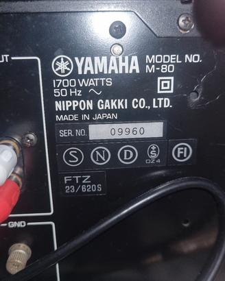 Amplificatore finale Yamaha M-80 