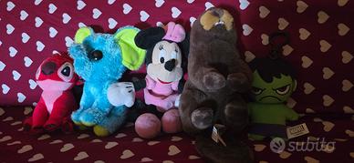 Lotto 5 peluche