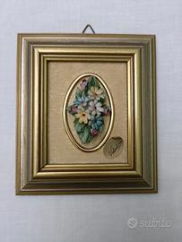 Quadretto Fiori Capodimonte 