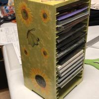 Porta CD in legno (decoupage)