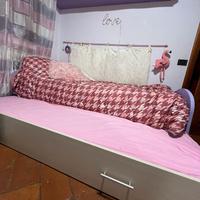 Letto singolo con letto estribile